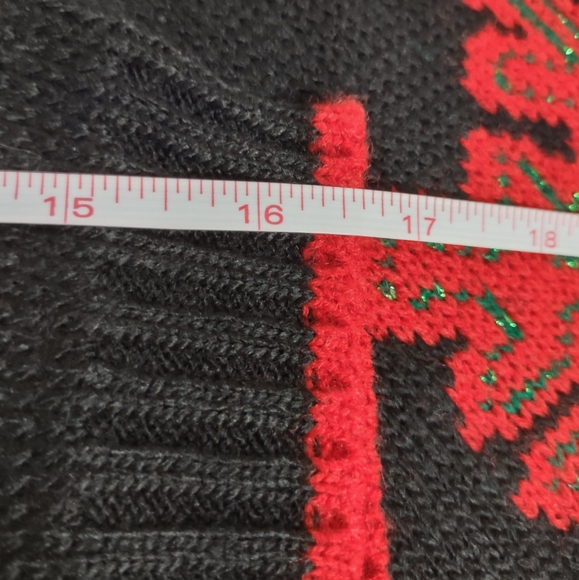 VINTAGE JJ BROWNE NWT Women's Red/Black/White/Green Holiday Sweater Size 2X - Picture 10 of 11